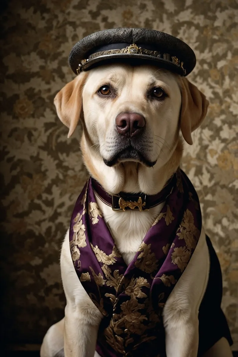 Captain Maximus: Noble Guardian of the Seas canvas with Floater frame by Beasts of Nobility