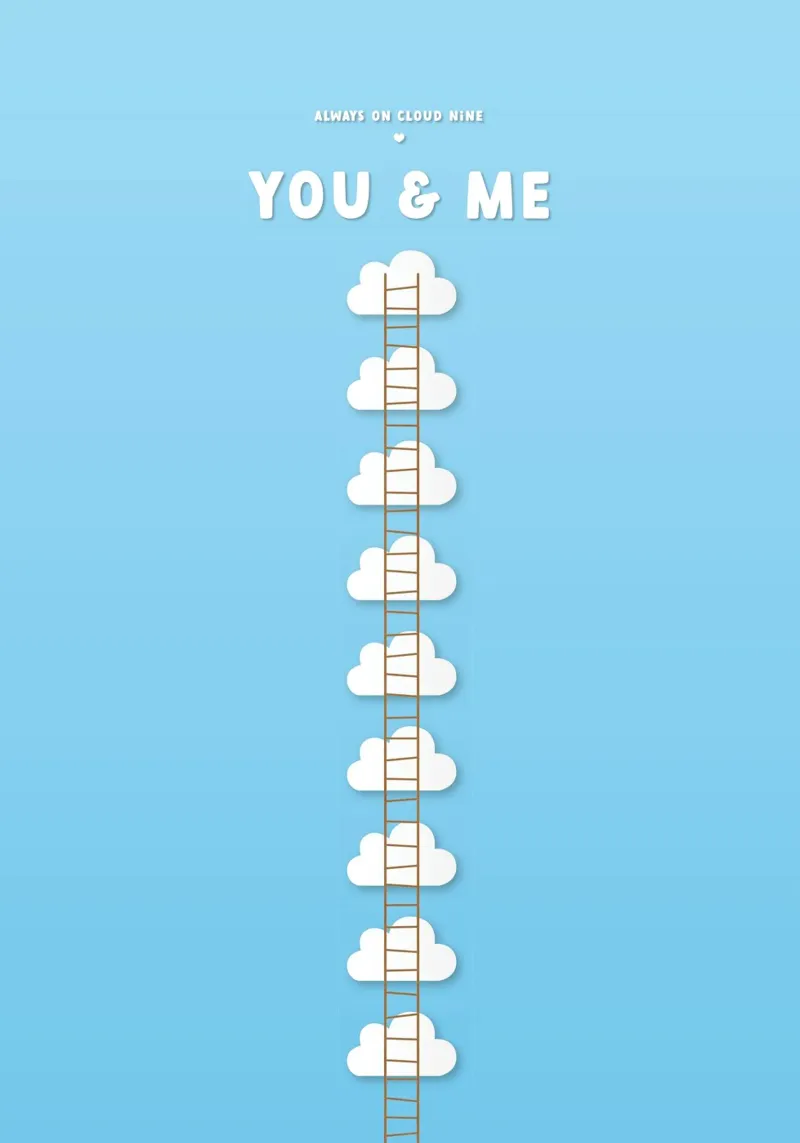 On Cloud Nine - YOU & ME pellicola backlit da good vibes