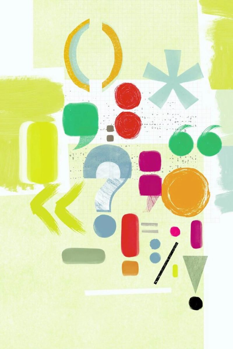 Punctuation plexiglass da Catherine Aguilar
