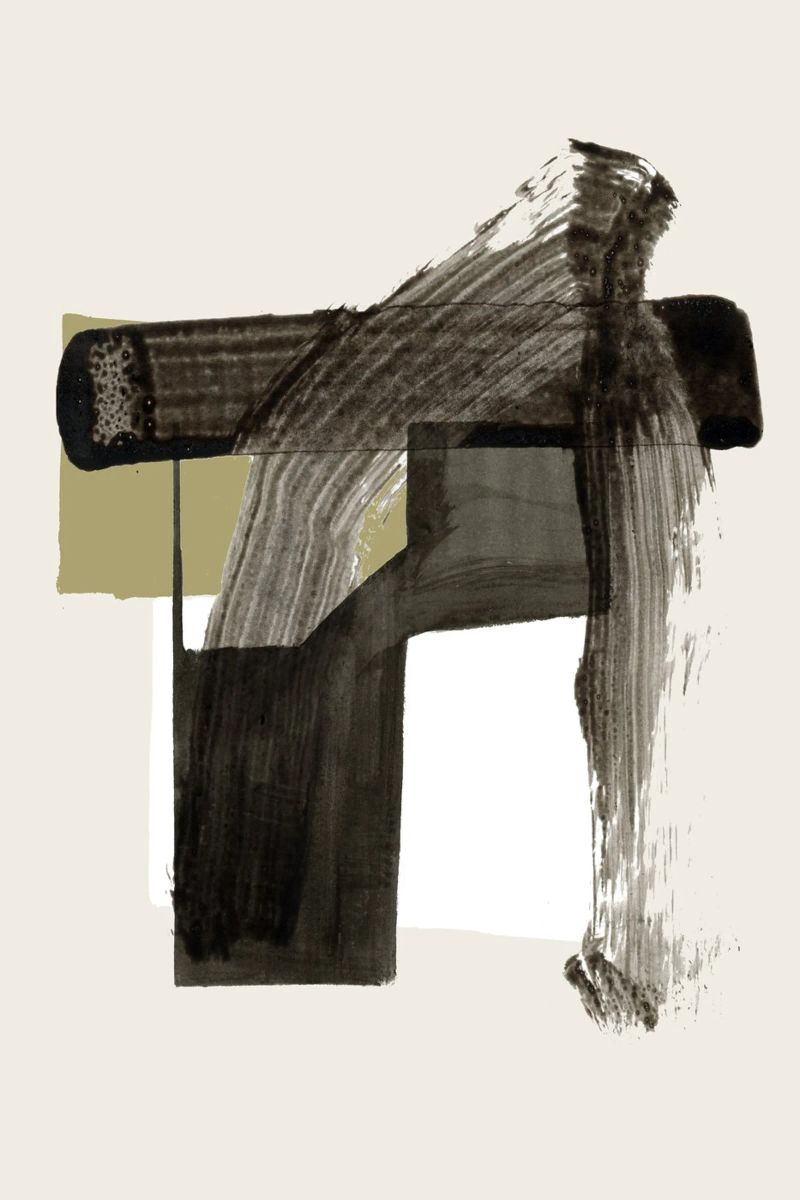 Black Zen Ochre IV poster by Cartissi