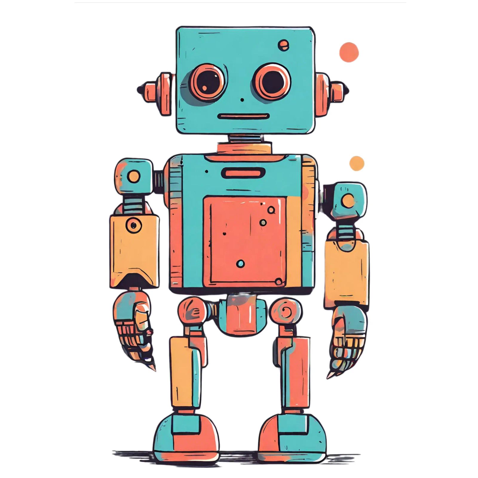 Ptit robot 1 pellicola backlit da Rezh creations