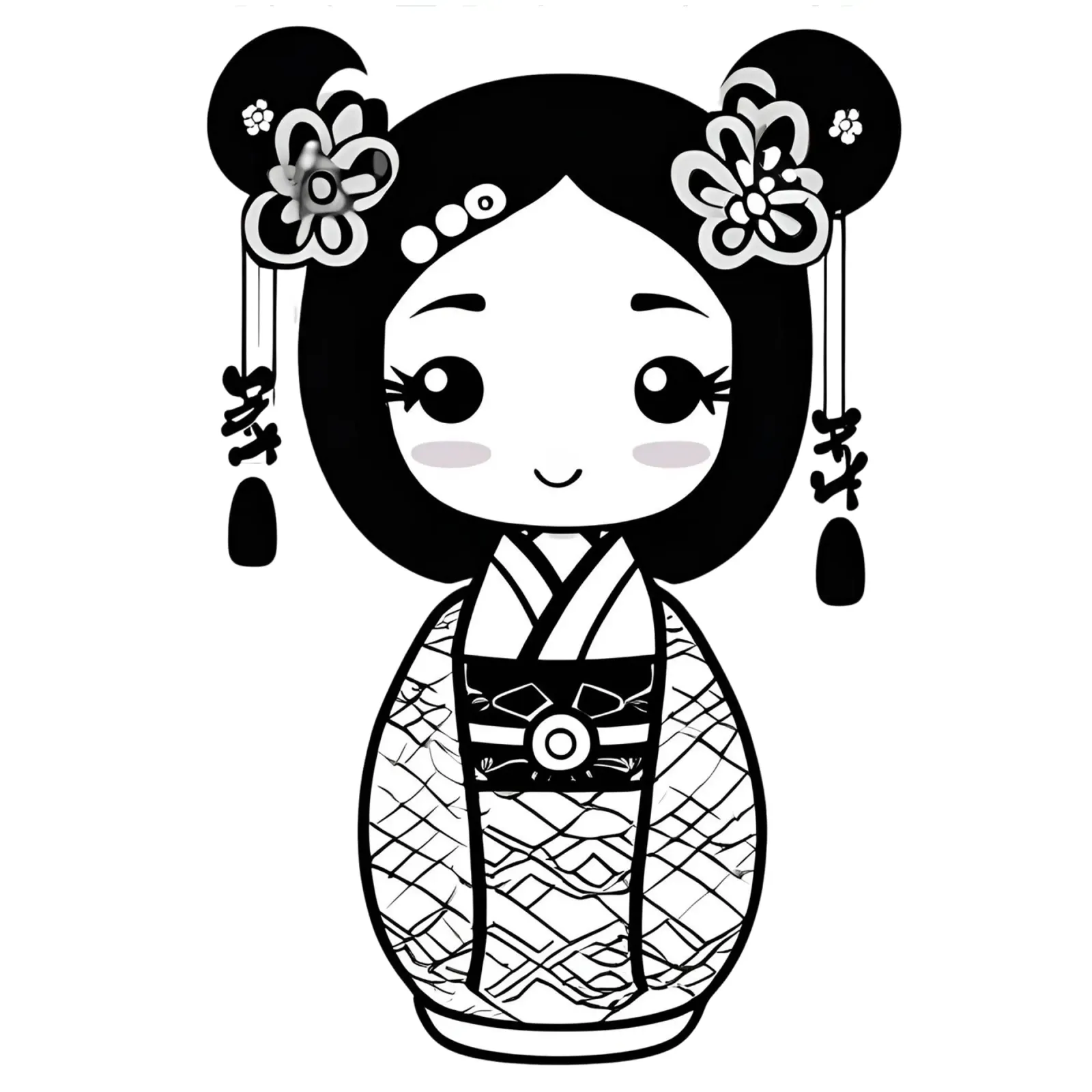 Piccola geisha 3 pellicola backlit da Rezh creations