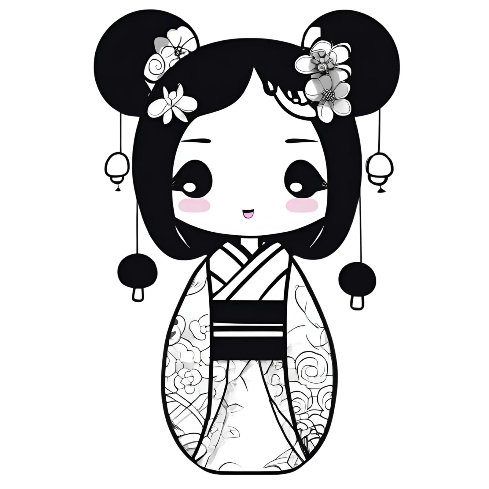 Piccola geisha 5 pellicola backlit da Rezh creations