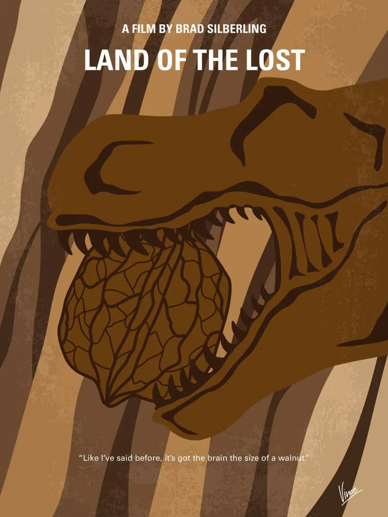 No773 My Land of the Lost minimal movie poster carta hahnemühle da Chungkong