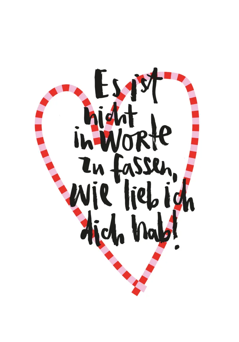 Wie lieb ich dich hab pellicola backlit da Brushmeetspaper