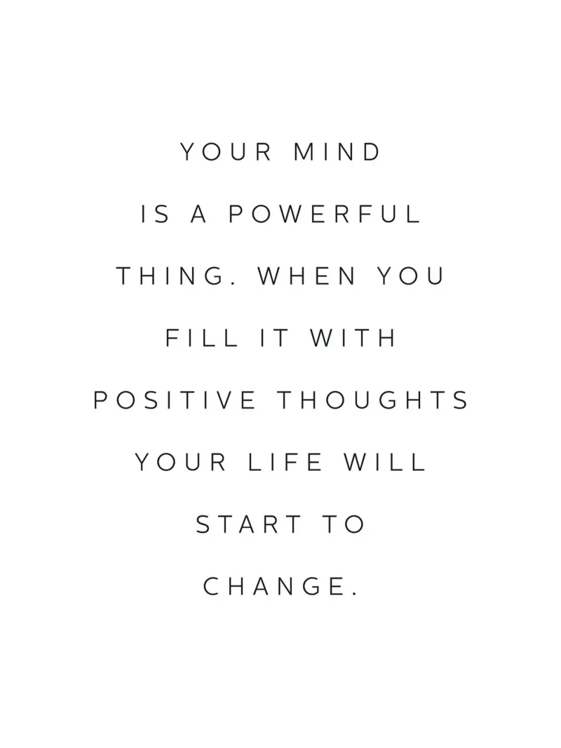 Positive thoughts | Inspiring typography canvas by Whole©