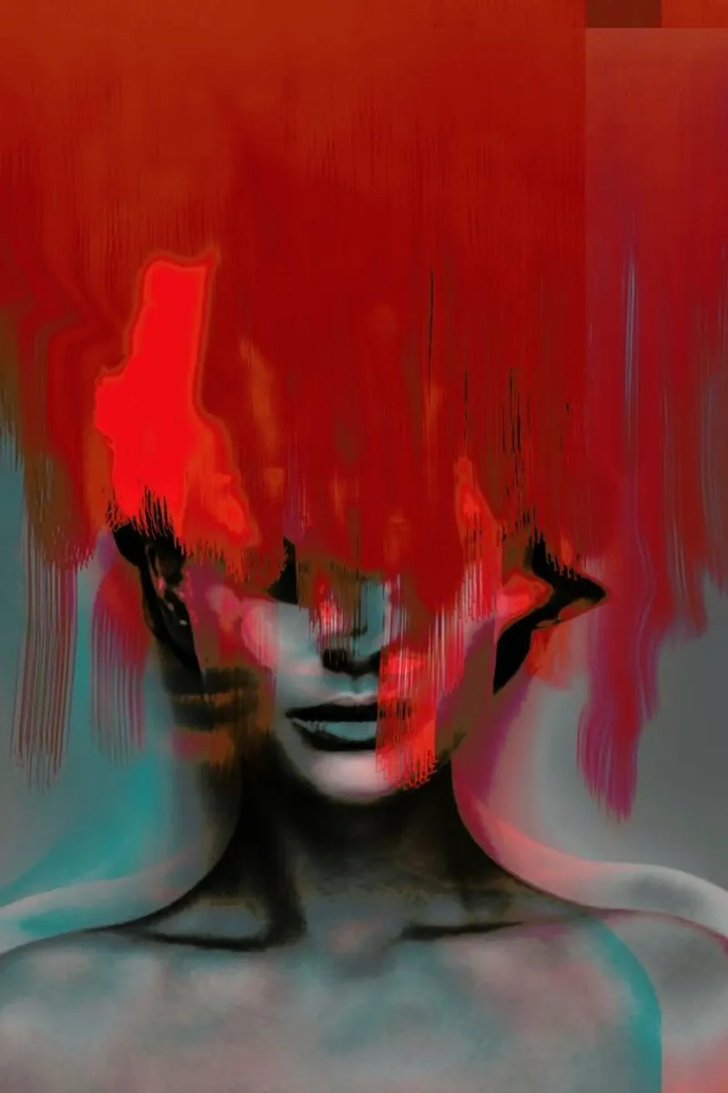 Frau Subtle Red Head Mix pellicola backlit da Marko Köppe