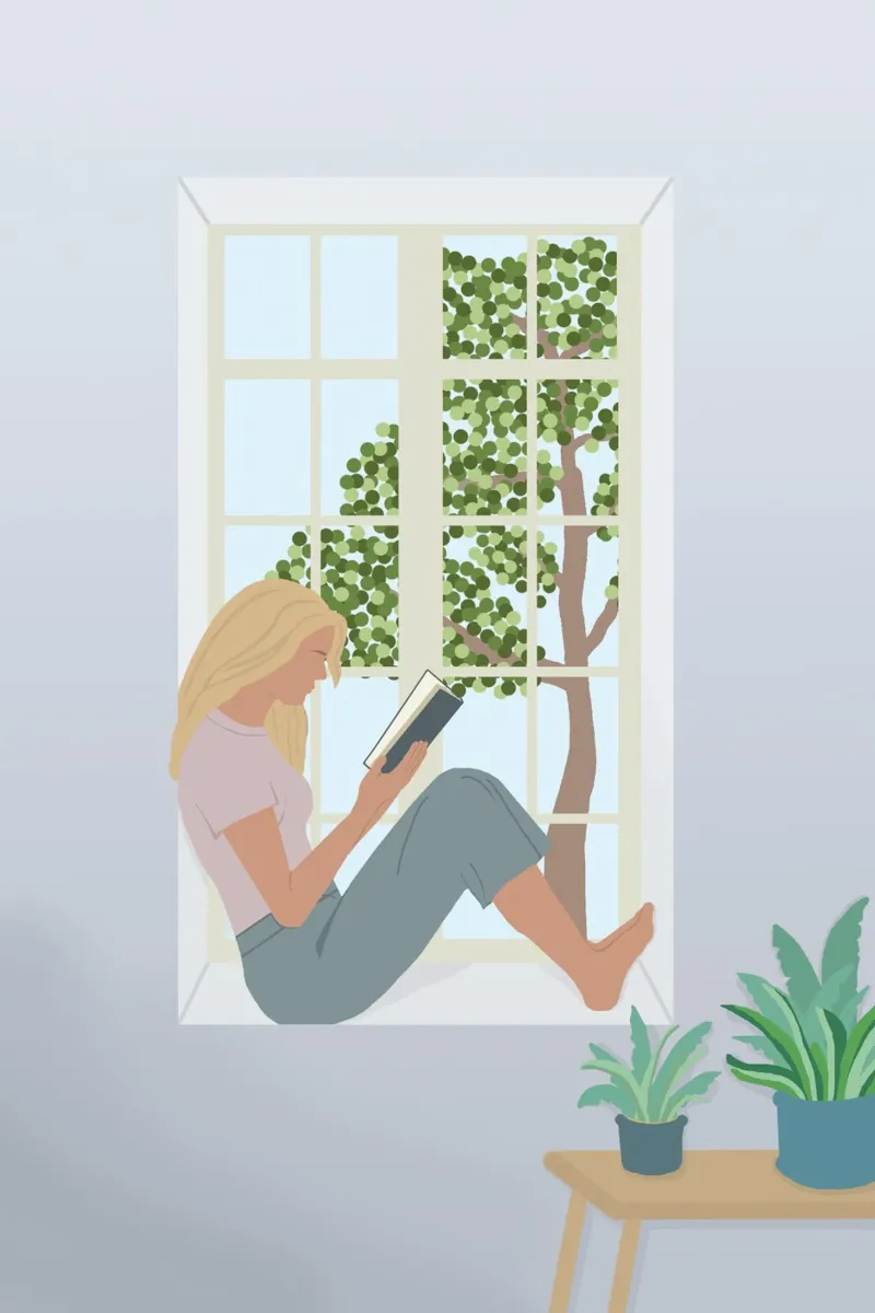pause lecture femme poster da alexiableu