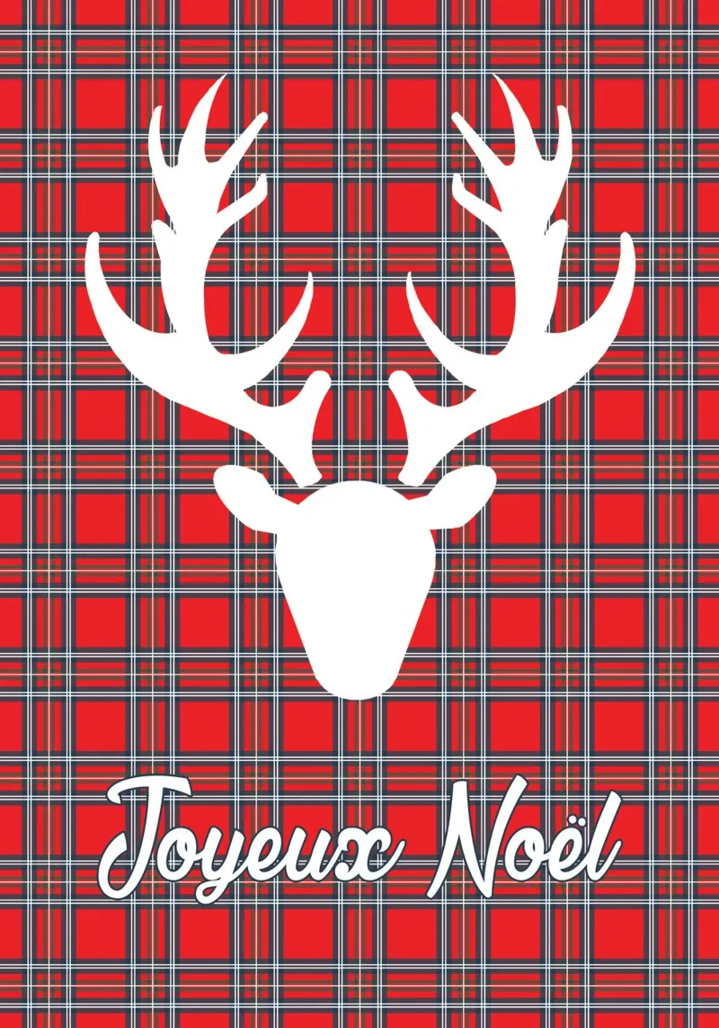 cerf, joyeux noël plexiglass da alexiableu