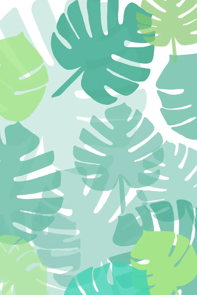 feuillage monstera poster con telaio in alluminio da alexiableu
