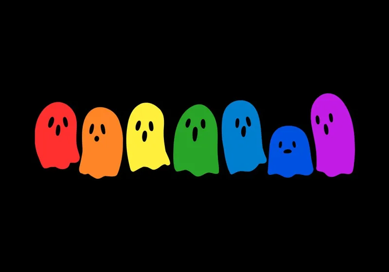 Rainbow Kawaii Ghost pellicola backlit da Tobe Fonseca