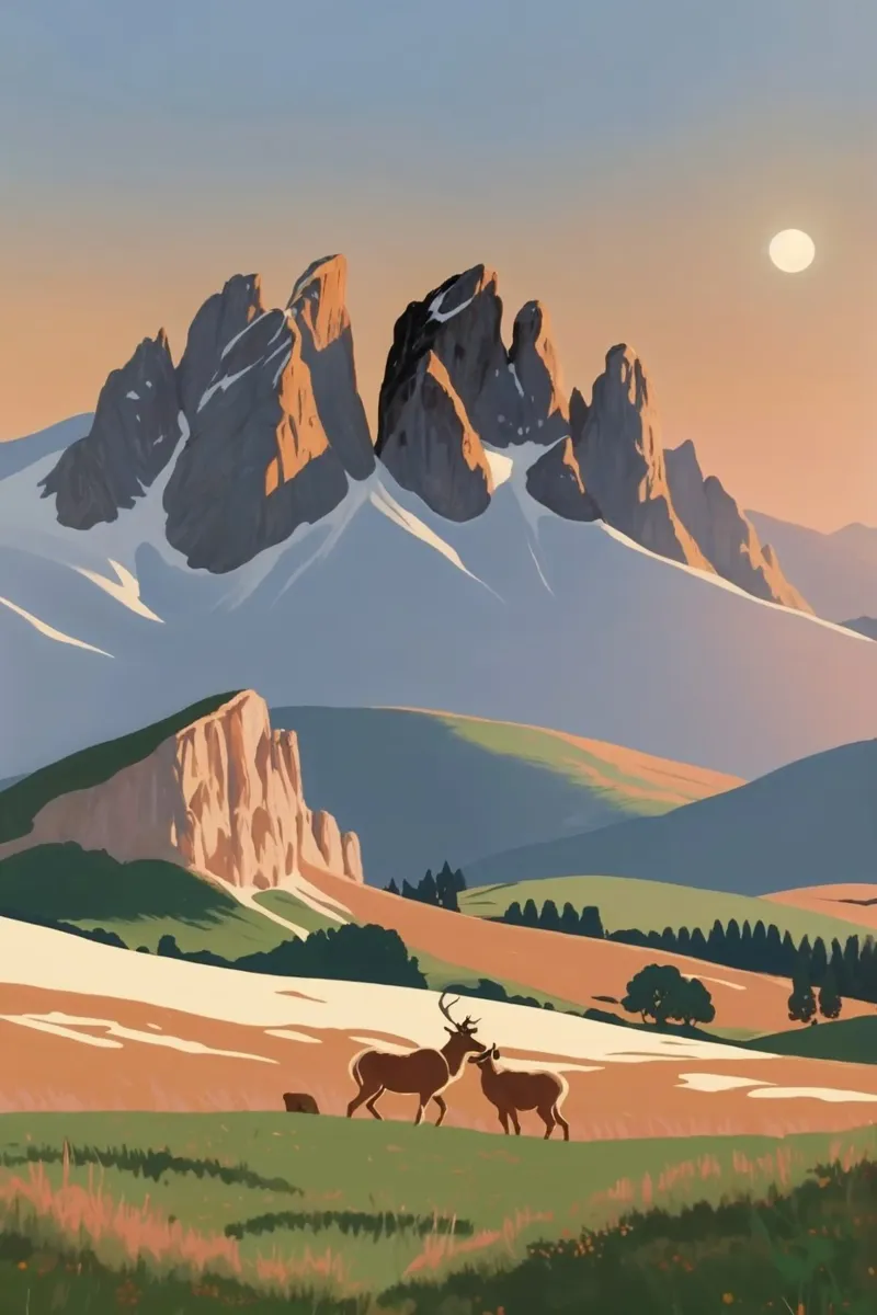 Tre merli con animali selvatici | Opera 6 carta hahnemühle da AlbertKlee