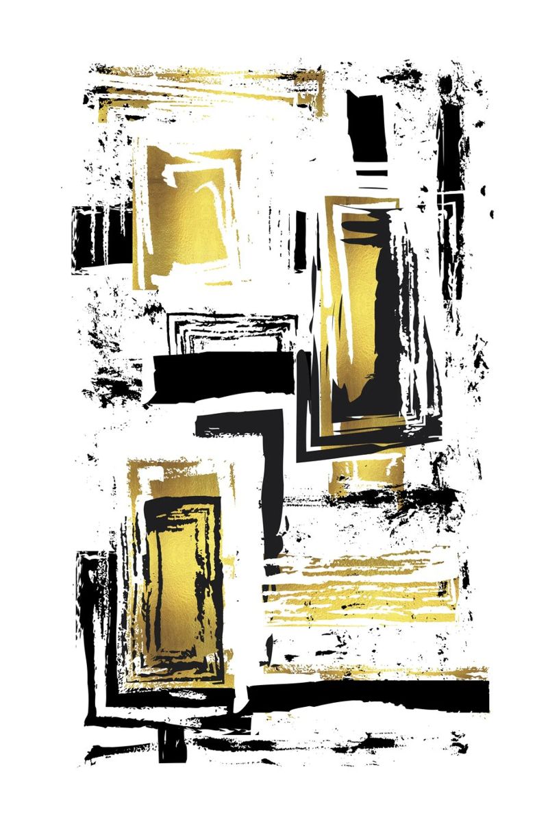 ABSTRACT ART Angular structures hahnemühle by Melanie Viola