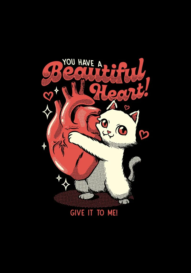You Have a Beautiful Heart Cat pellicola backlit da Tobe Fonseca