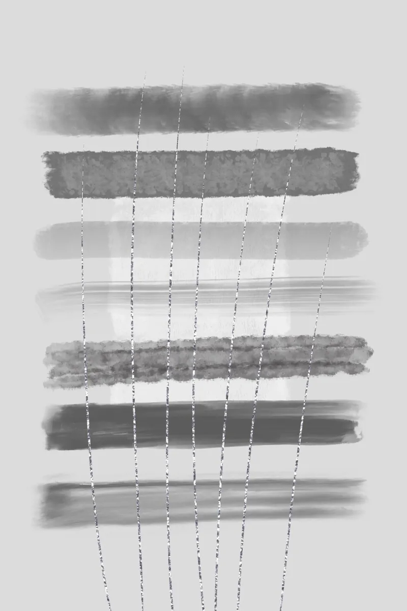 Pittura astratta n. 13 - Chiarezza poster con telaio in plastica da Melanie Viola
