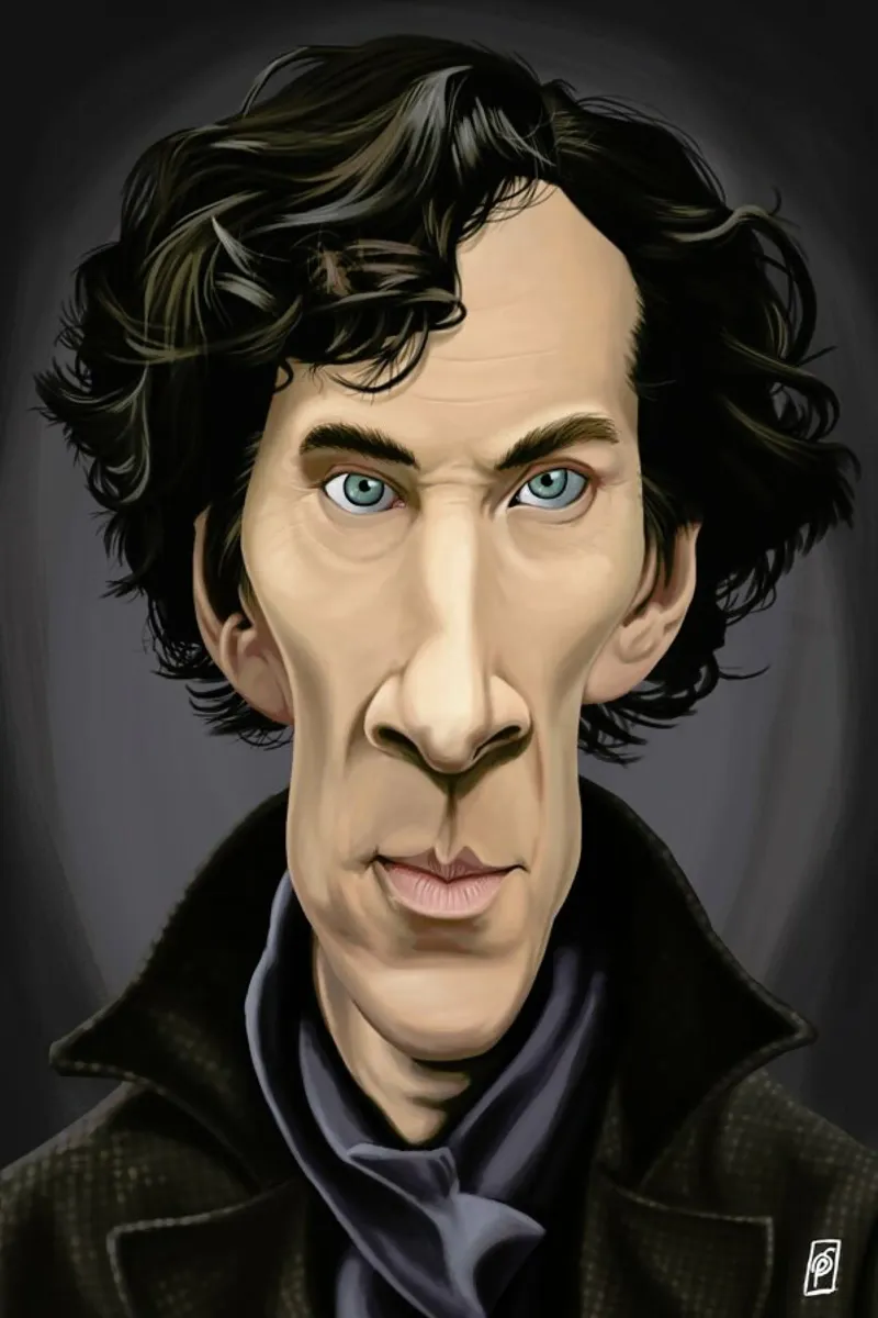 Benedict Cumberbatch pellicola backlit da Rob Art | Illustration