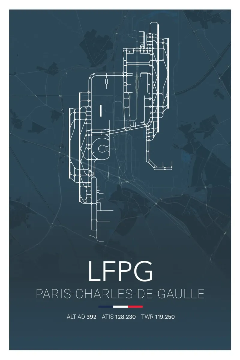 Aeroporto di Parigi-Charles de Gaulle poster da Passion Pilote