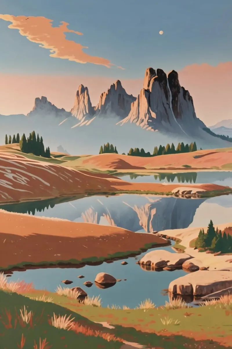 Alpe di Siusi in un sogno d'autunno | Werk 7 plexiglass da AlbertKlee