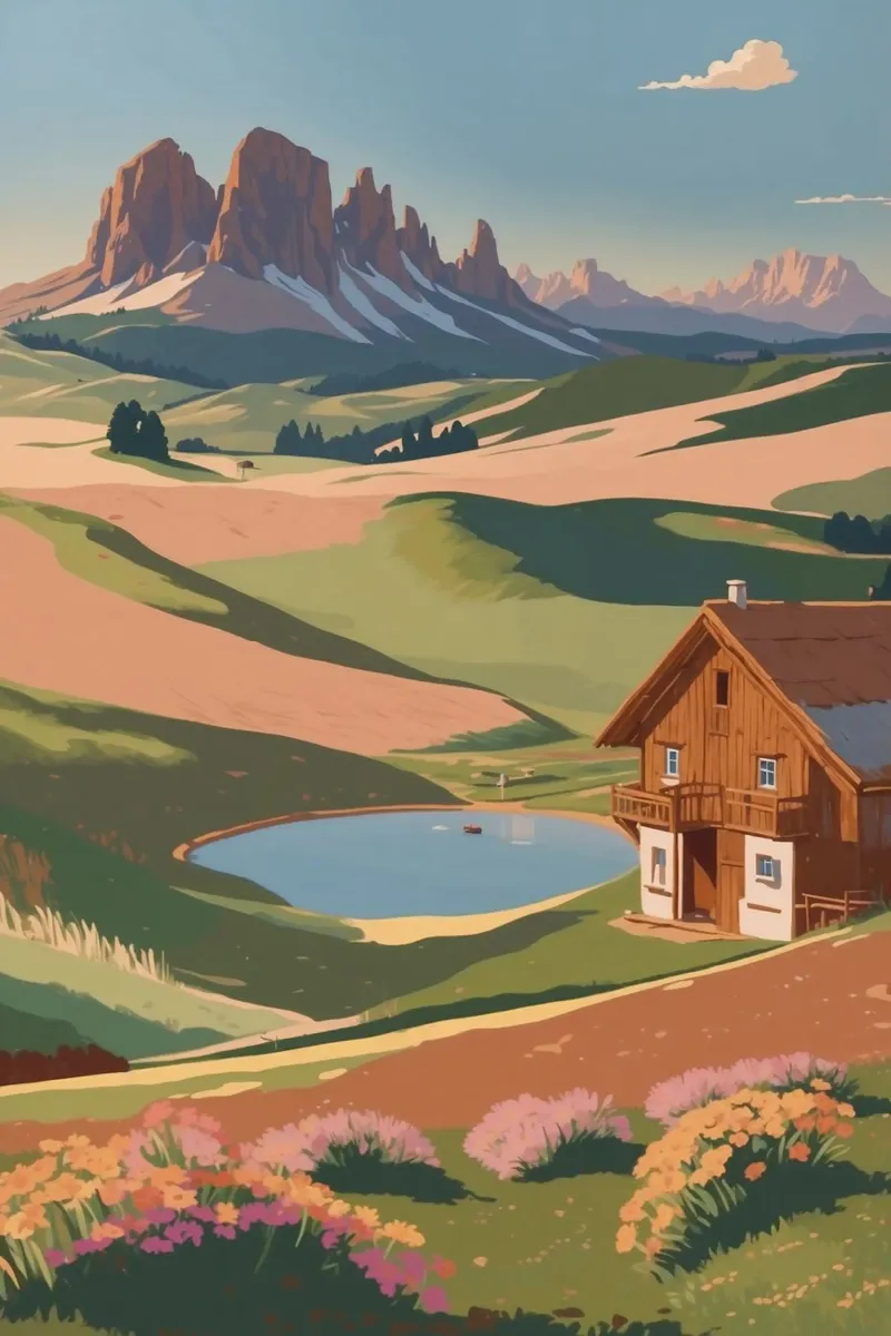 L'Alpe di Siusi in un sogno estivo | Impianto 2 plexiglass da AlbertKlee