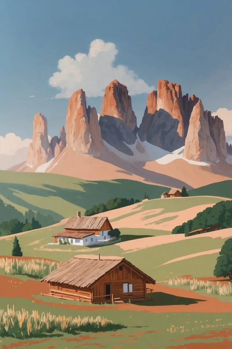 Alpe di Siusi in summer magic | Werk 4 hahnemühle by AlbertKlee