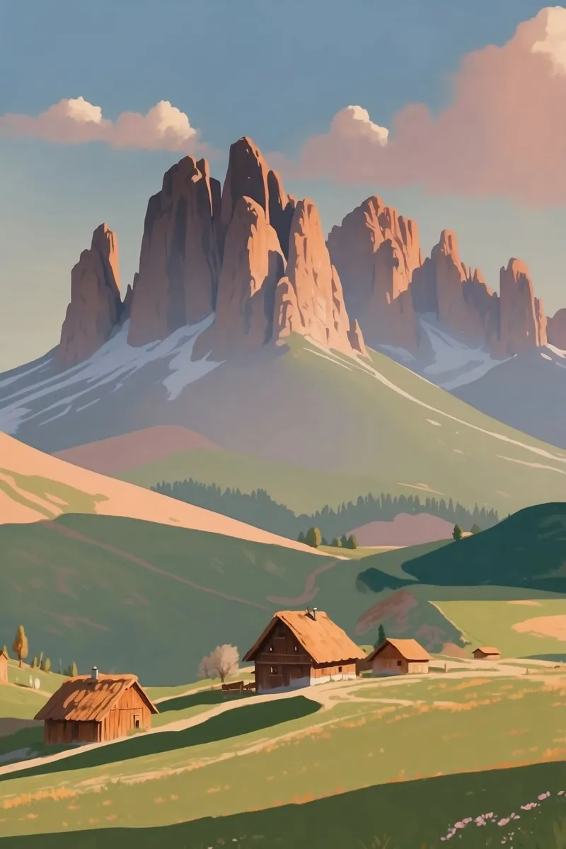 Alpe di Siusi in summer magic | Werk 5 hahnemühle by AlbertKlee