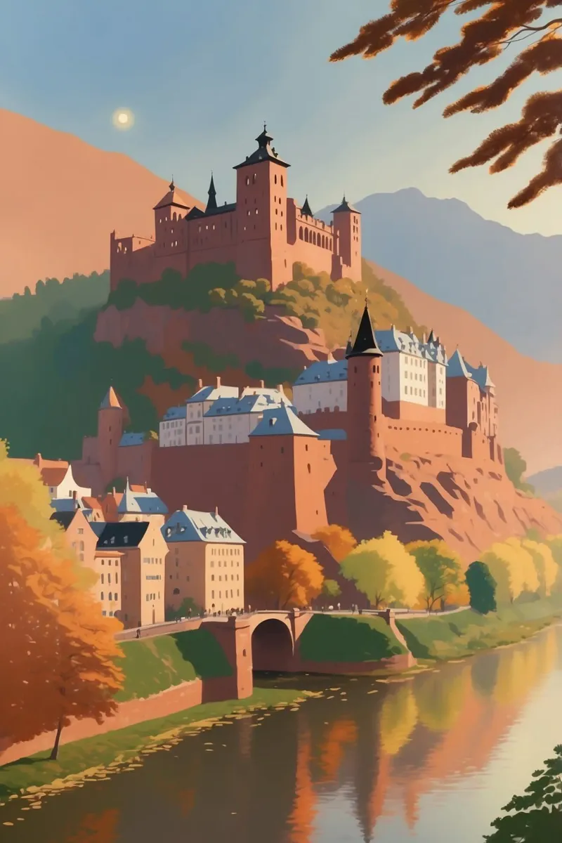 Heidelberg in autunno | Impianto 1 plexiglass da AlbertKlee
