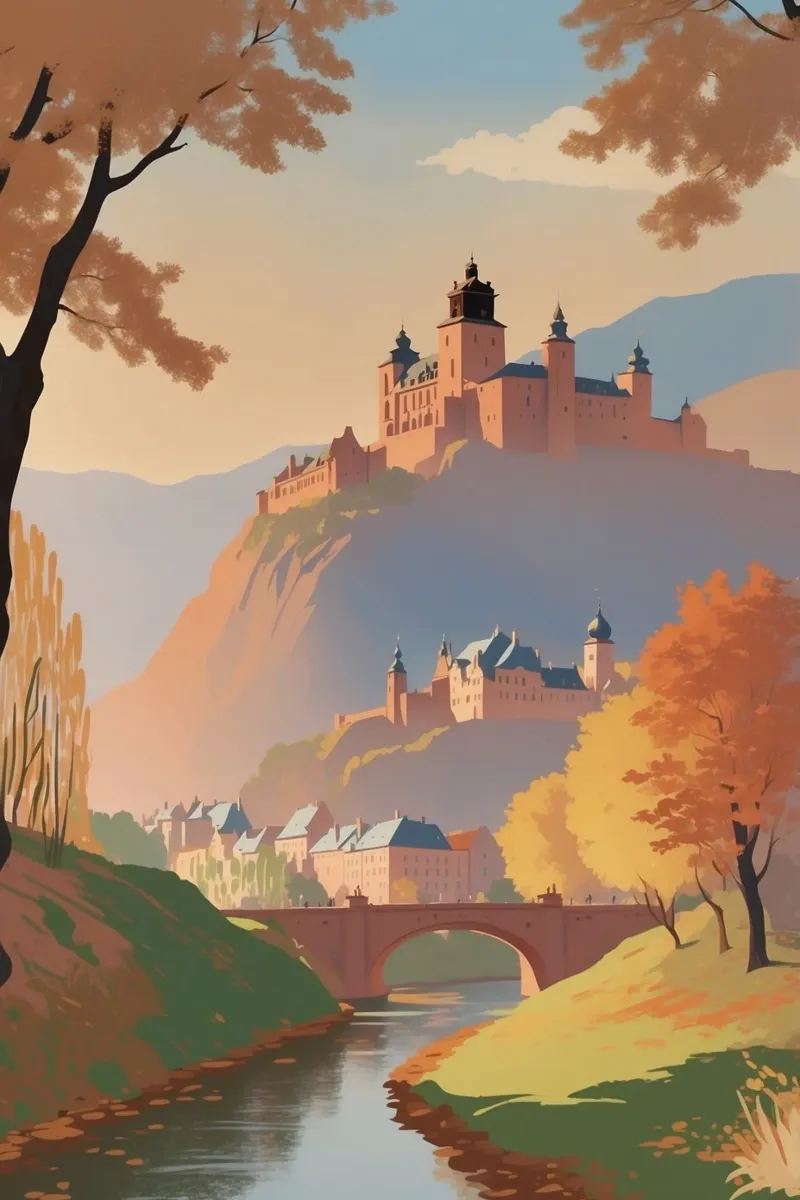 Heidelberg in autunno | Werk 3 tela da AlbertKlee