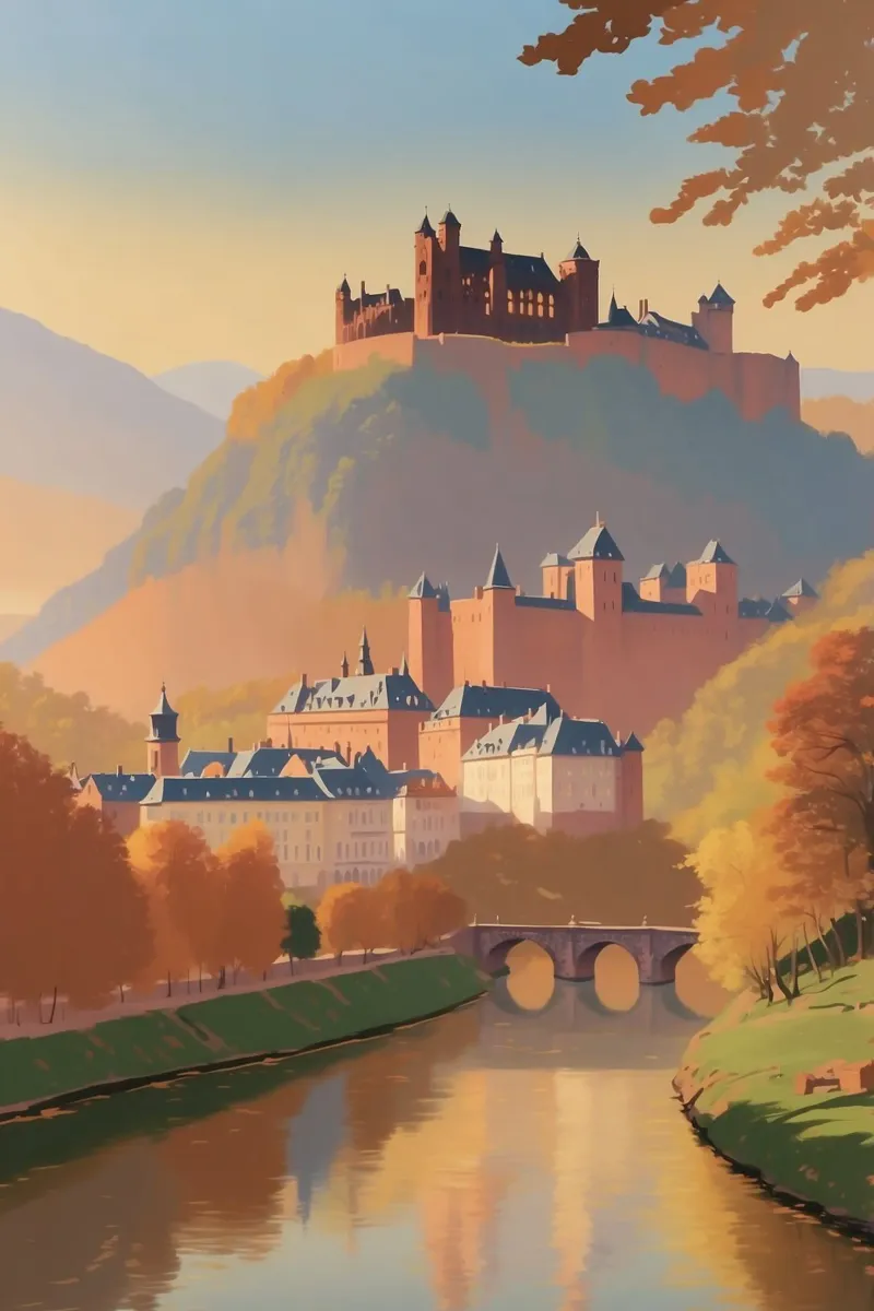 Heidelberg in autunno | Werk 4 carta hahnemühle da AlbertKlee
