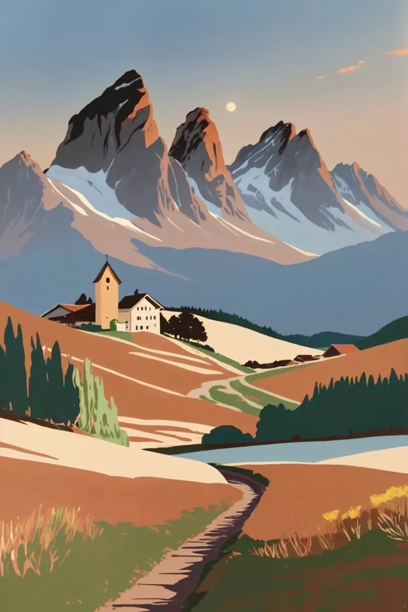 Le Tre Cime in autunno | Lavoro 4 carta hahnemühle da AlbertKlee