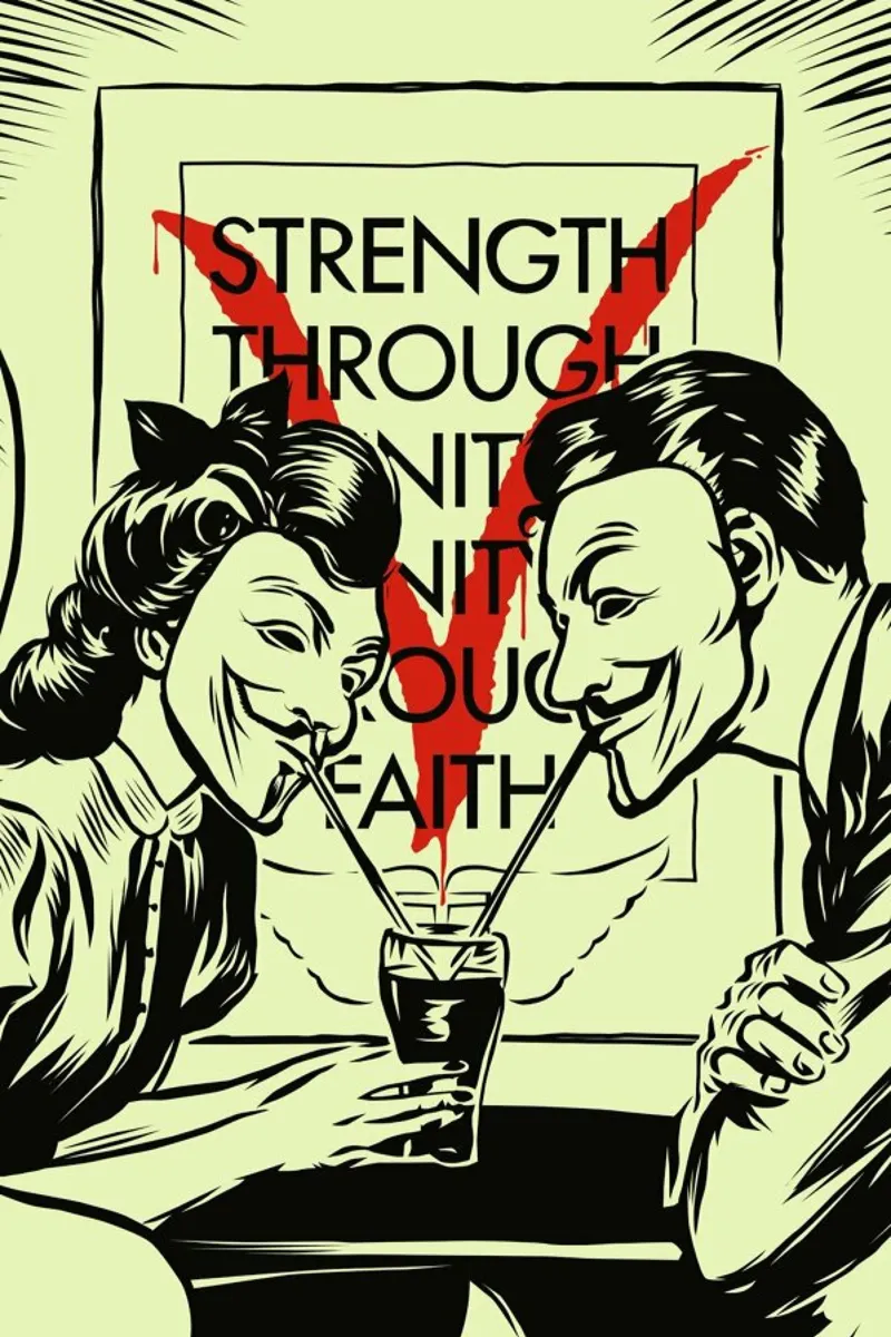 V for Valentine pellicola backlit da Butcher Billy