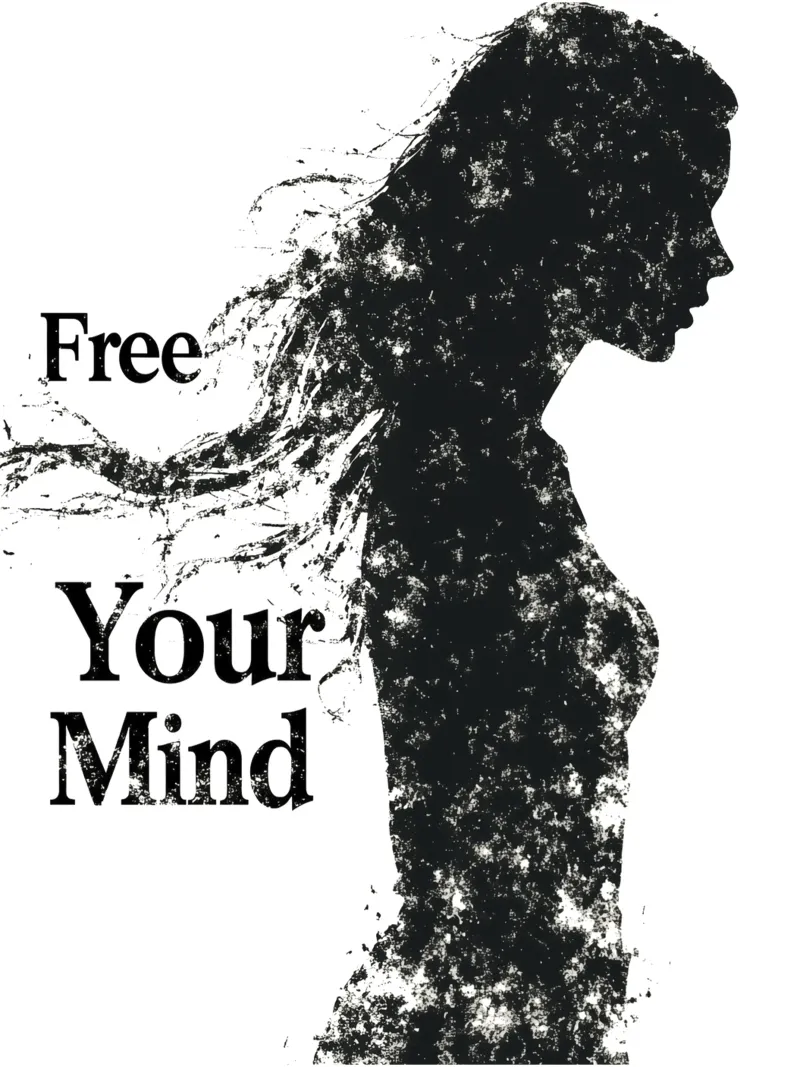 Free Yor Mind | Die Gedanken sind Frei poster con telaio in alluminio da Autofocus