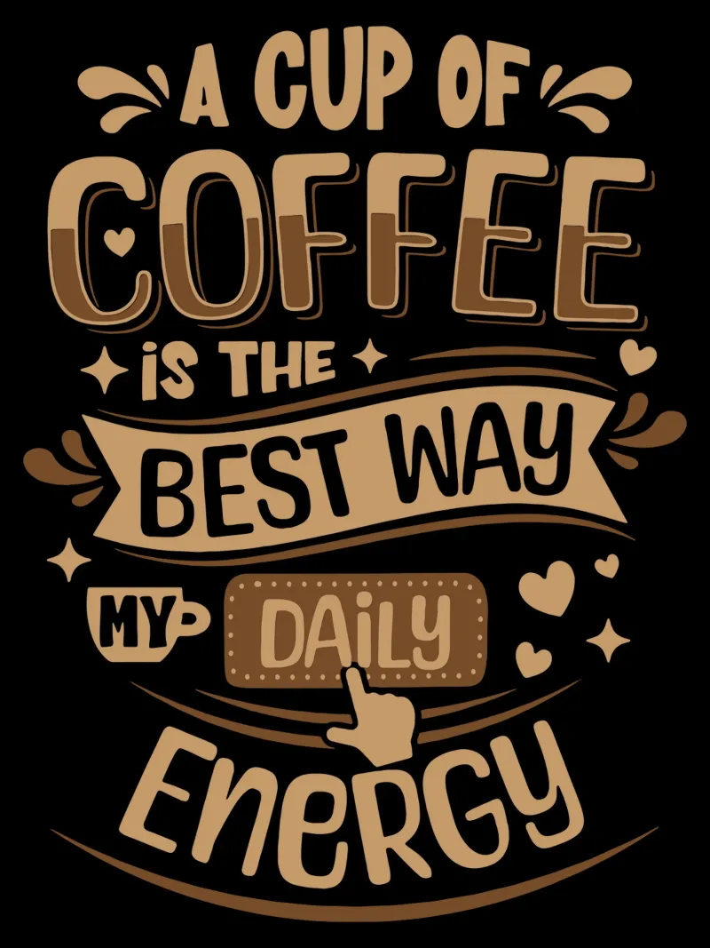A Cup of Coffee is The Best My Daily Energy alu-dibond by Gunawan Rb