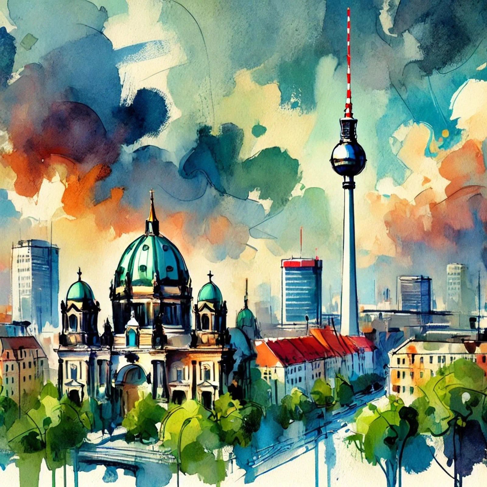 Berliner Fernsehturm Poster von Travel with Chris