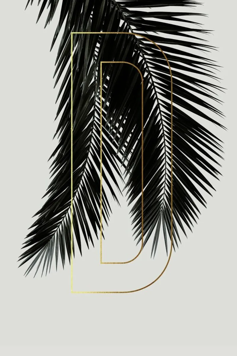 ABC Plants - D poster con telaio in alluminio da typealive