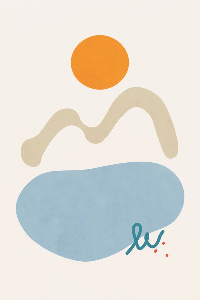 Landschaftsformen 08 Poster von amini54