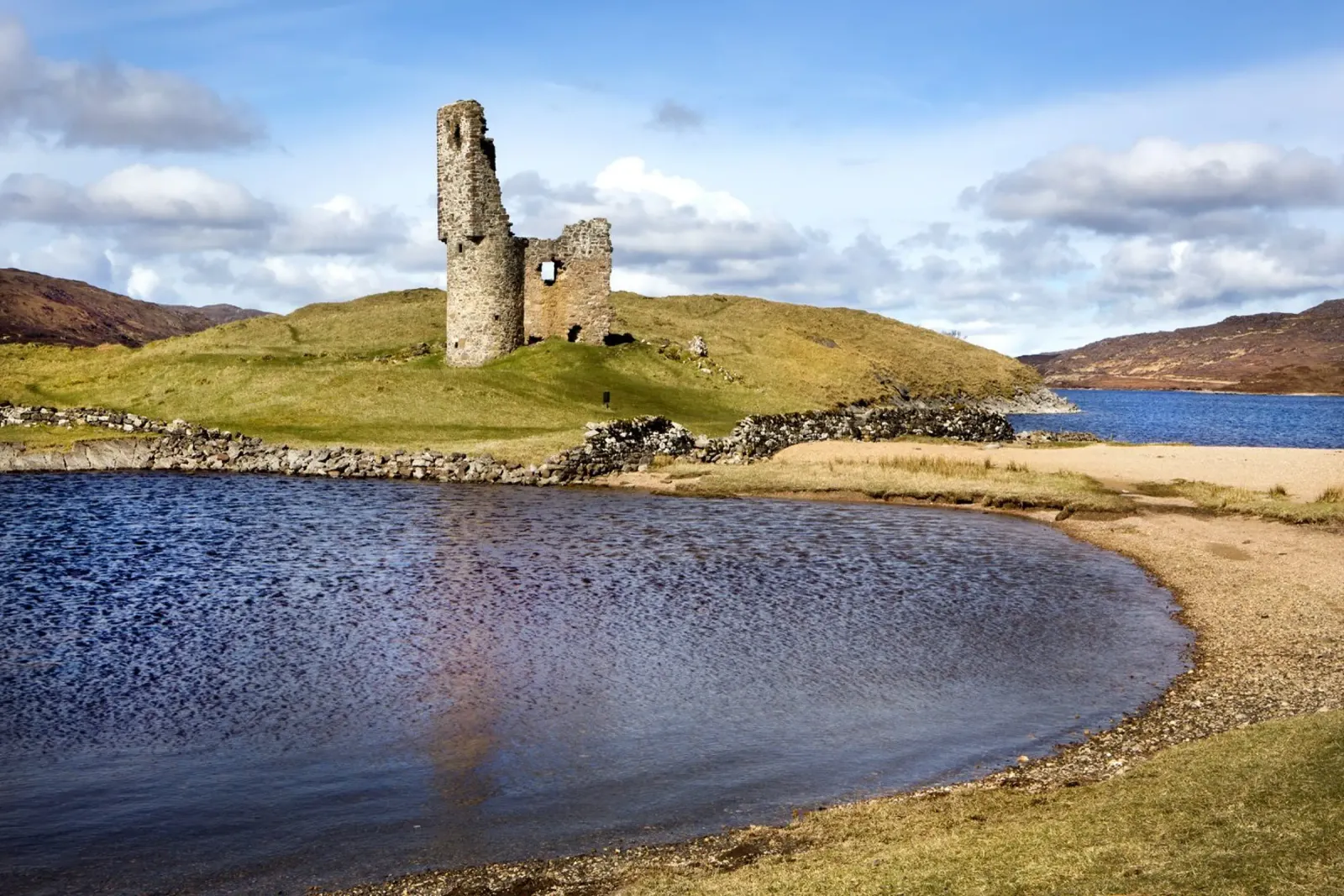 Castello di Ardvreck pellicola backlit da Dave Hare Photography