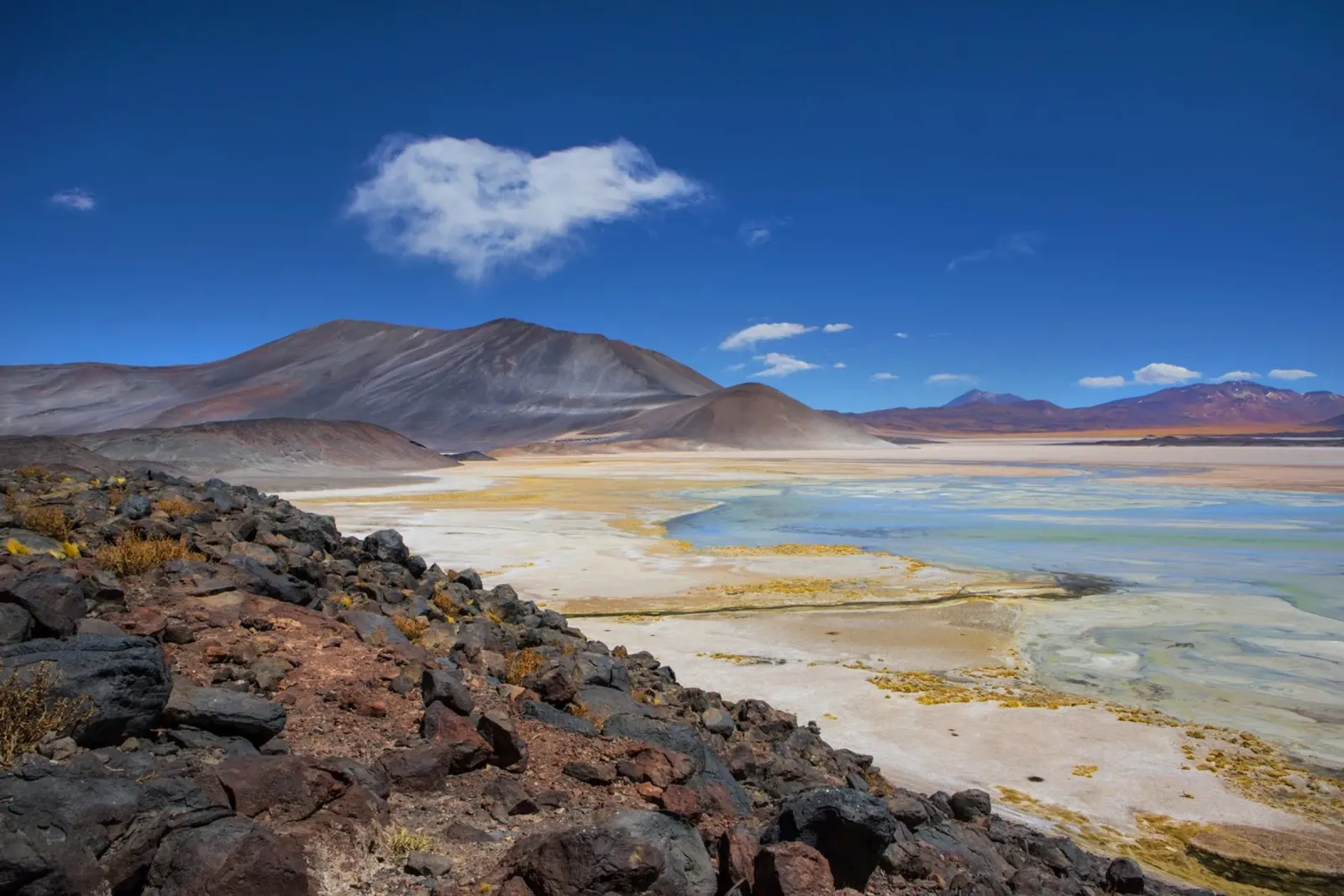 Atacama Salzsee Acryl-Glas von Dave Hare Photography