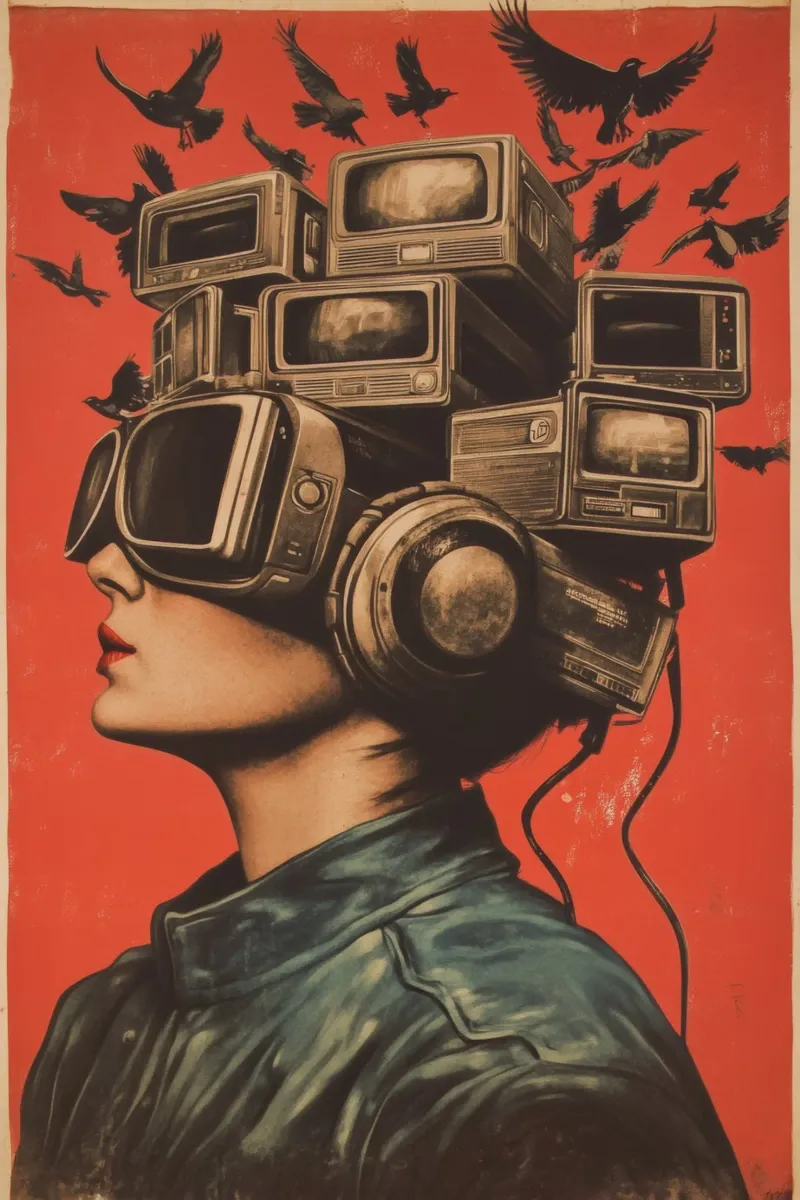 Social-mediaism Backlit Folie von Art Unleashed