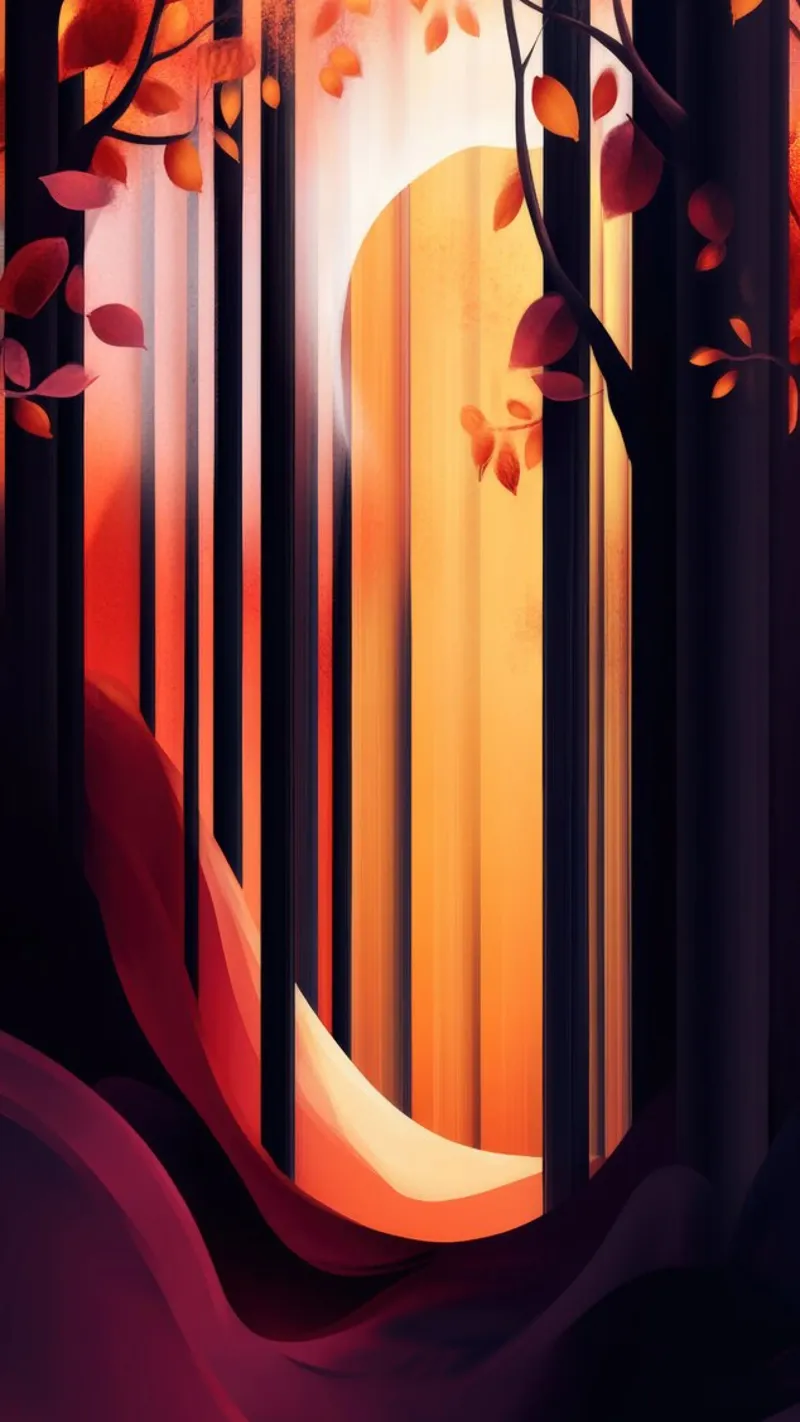 Autumn Forest #01 pellicola backlit da Art Unleashed