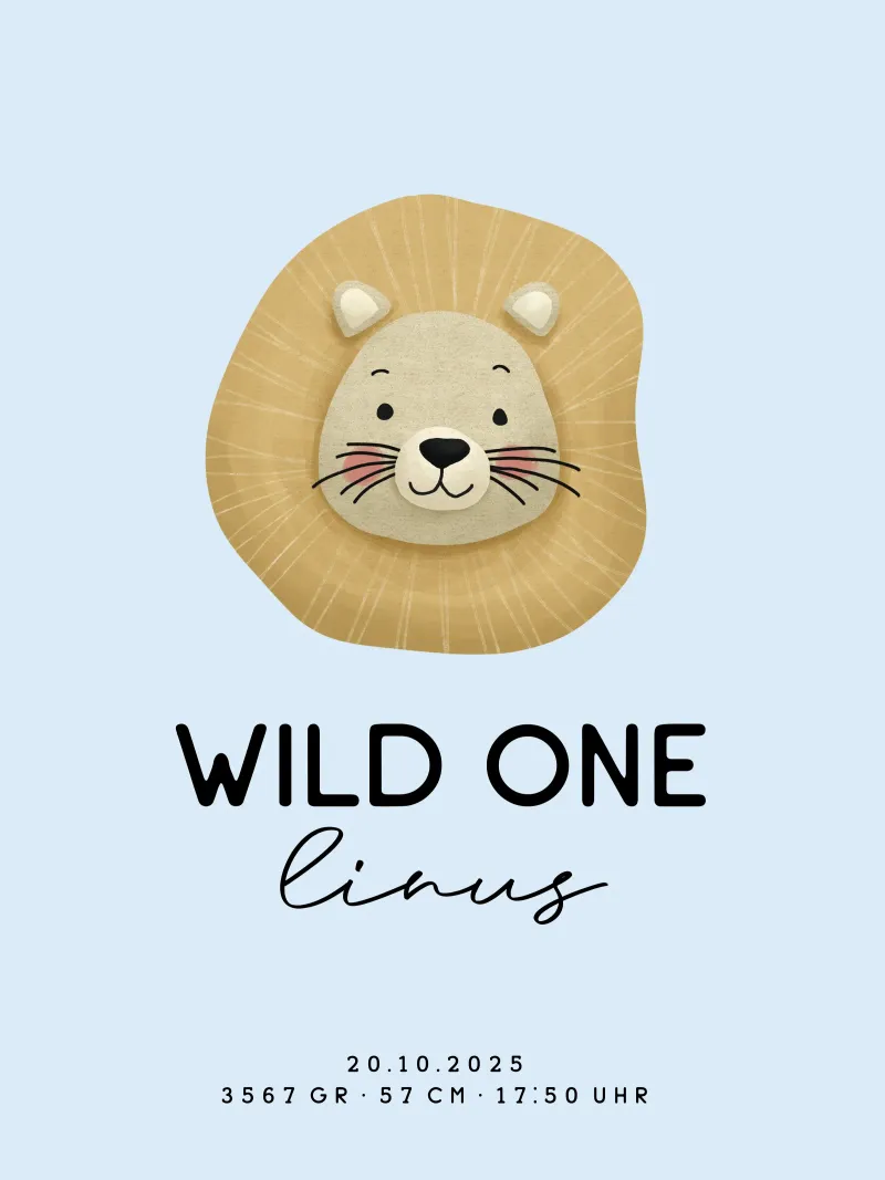 Wild one poster con telaio in alluminio da we line studio - design