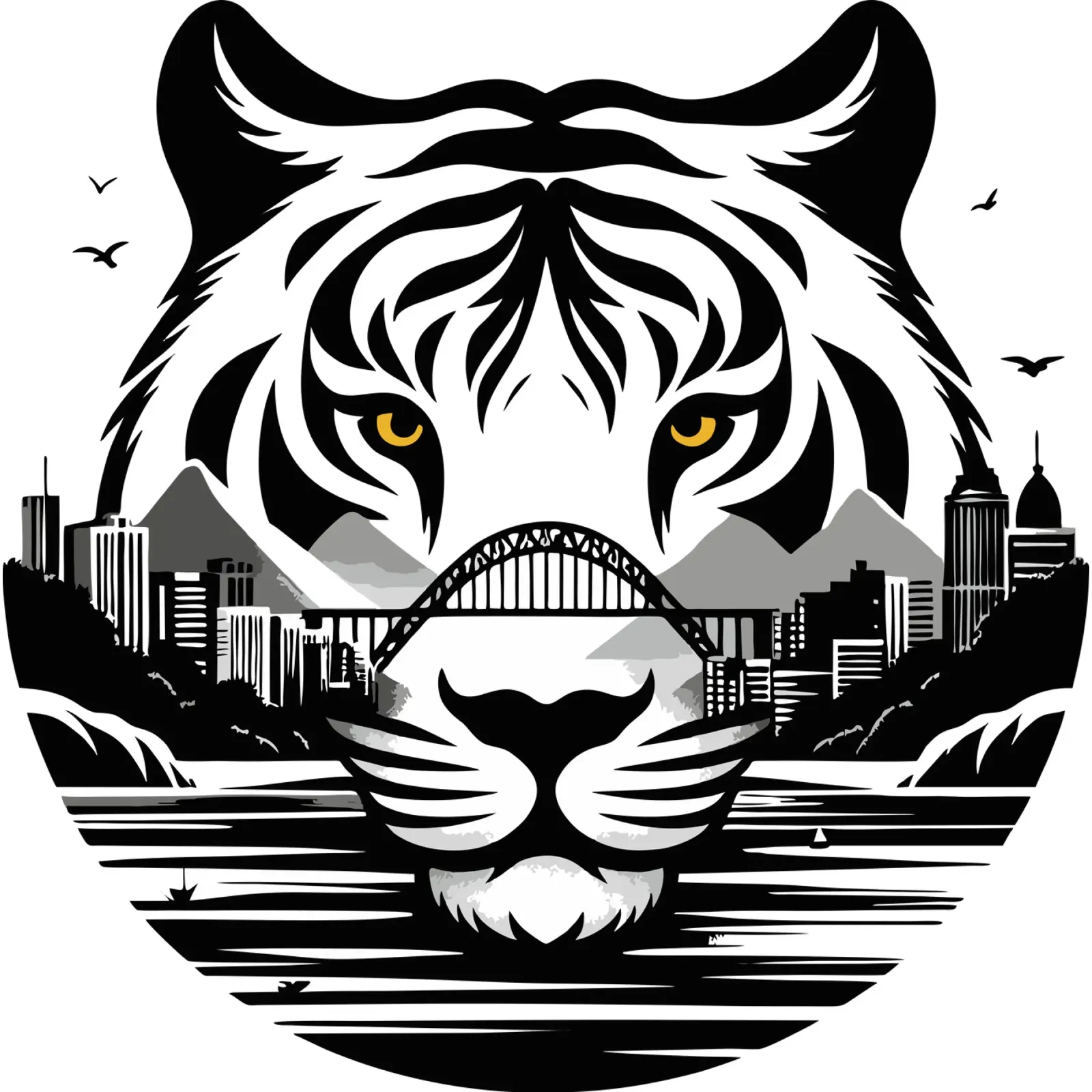 Città della tigre poster da artdesign1985