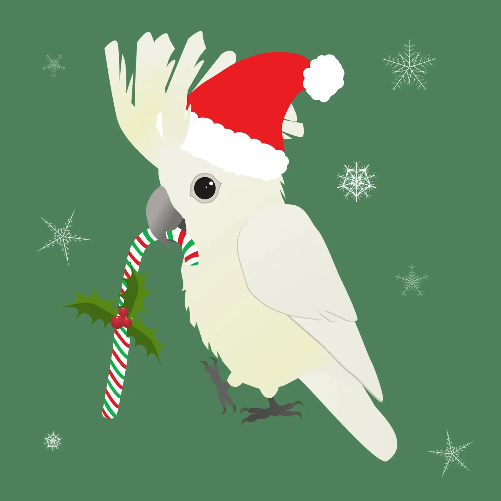 Un simpatico cacatua ombrello di Natale pellicola backlit da BwiseLizzy