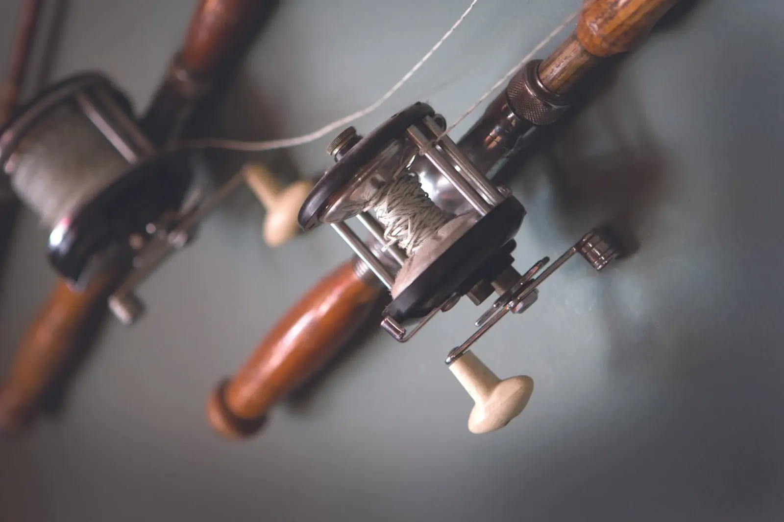 Canne da pesca poster con telaio in plastica da Dave Hare Photography