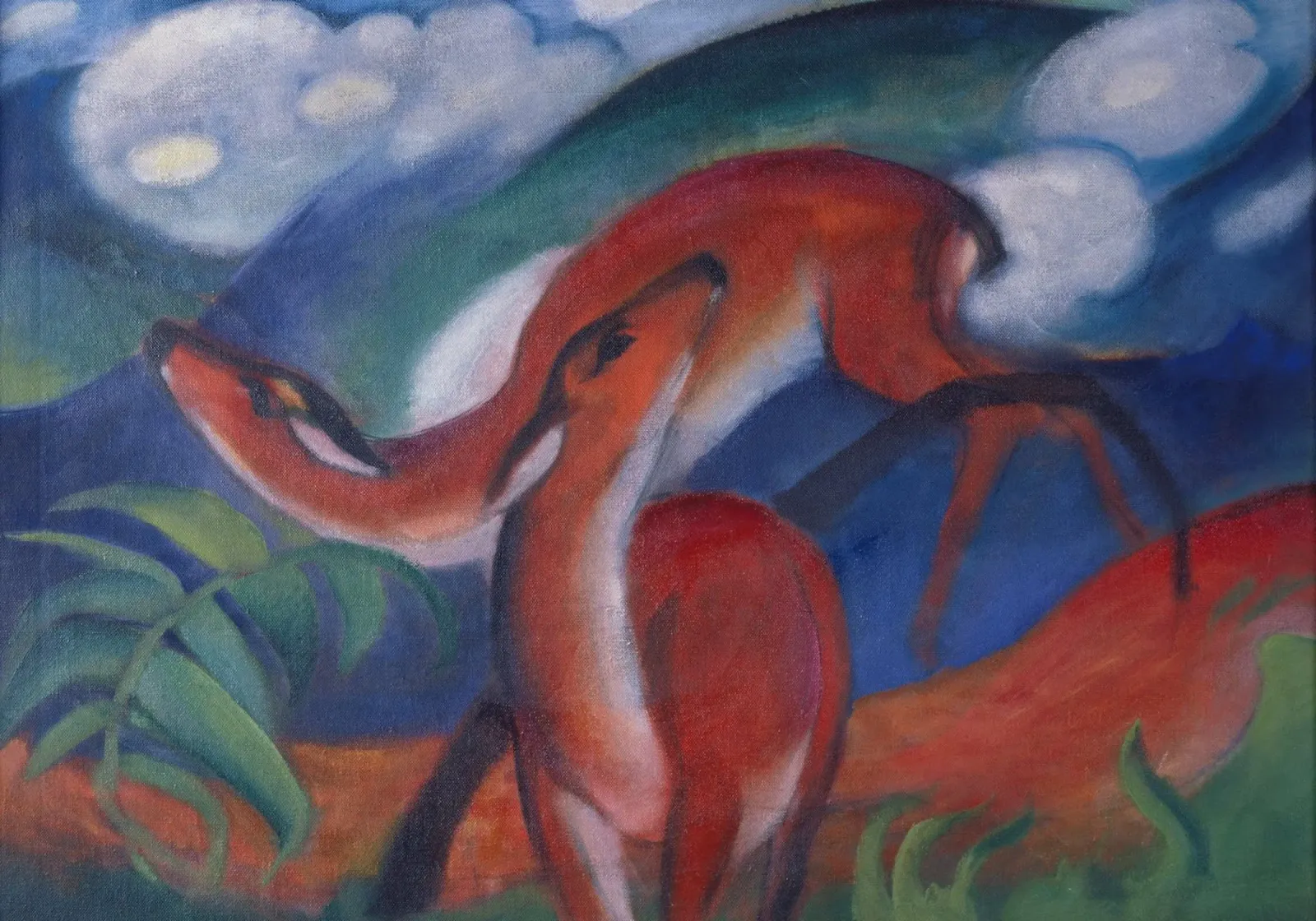 Franz Marc - Il Cervo Rosso II. pellicola backlit da ARTOTHEK