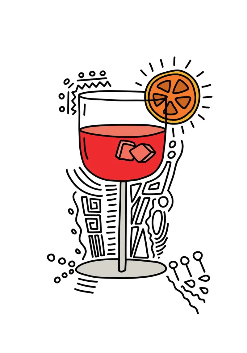 Holy Aperol poster avec cadre en plastique de Constanze Art Direction
