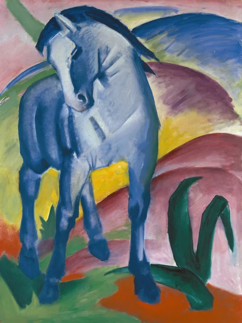 Franz Marc - Cavallo blu I. pellicola backlit da ARTOTHEK
