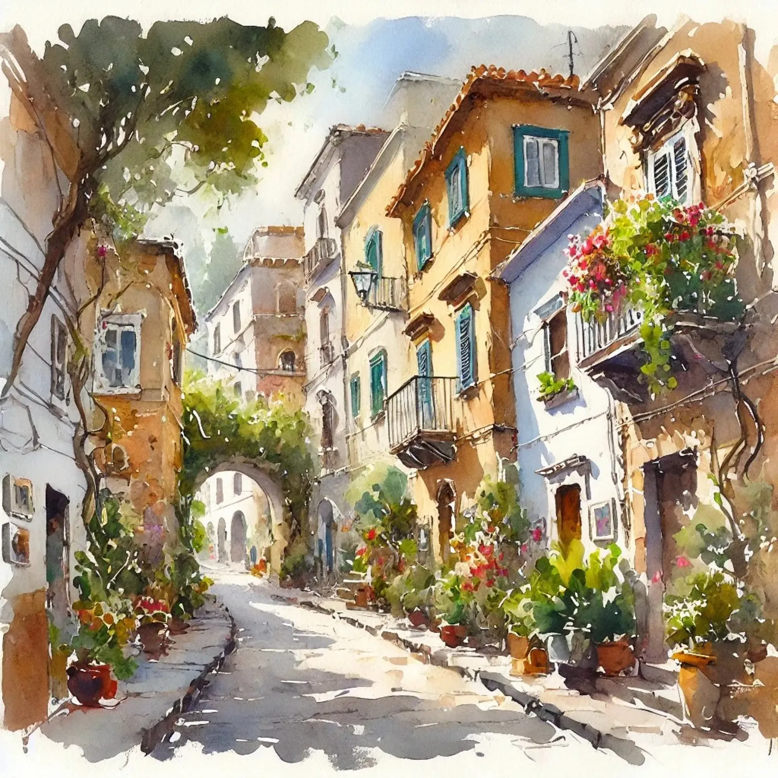 Calle Mediterráneo aluminio dibond de Travel with Chris