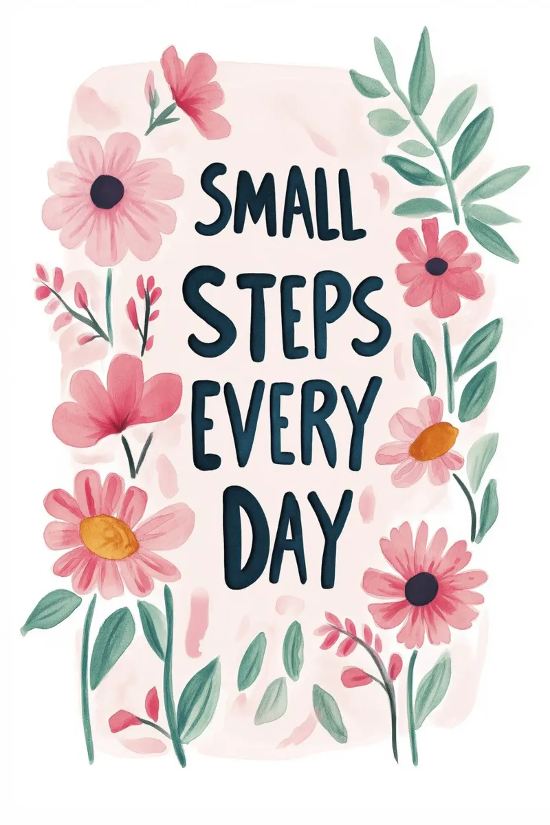 Small Steps Every Day carta hahnemühle da treechild