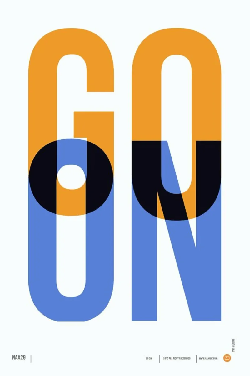 Go On Poster 1 poster da Naxart