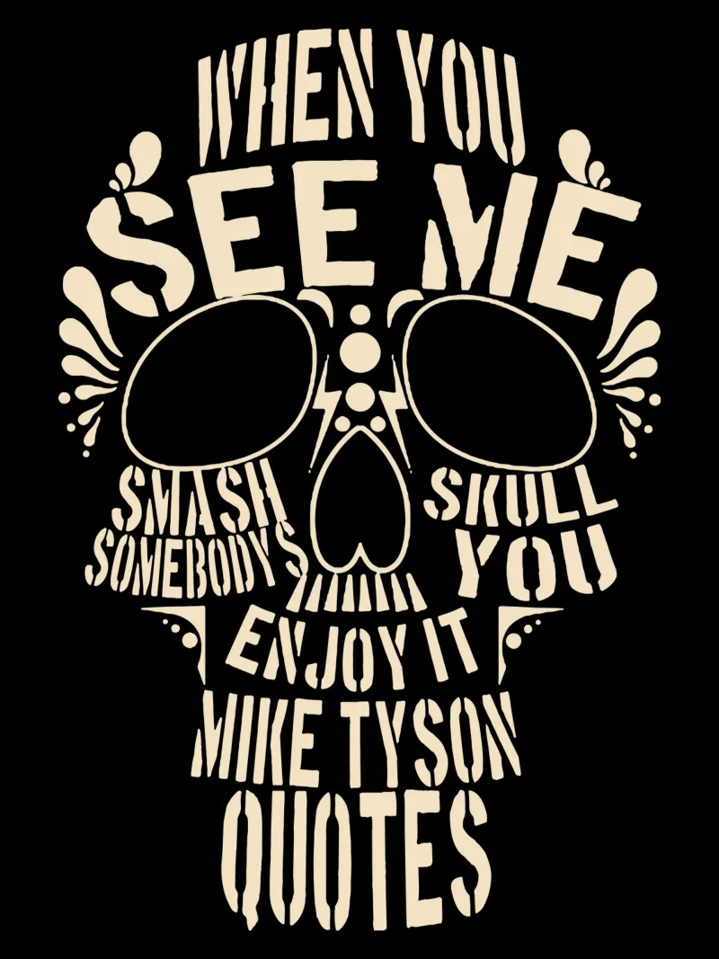 Mike Tyson Quotes acrylic glass by Gunawan Rb